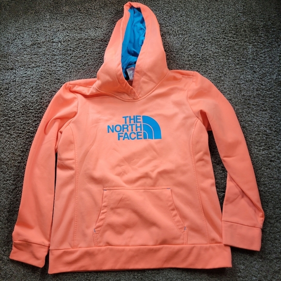 Womens The NorthFace Hoodie Neon Orange Woman's XL - Picture 1 of 11
